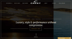 Desktop Screenshot of crestpontoonboats.com